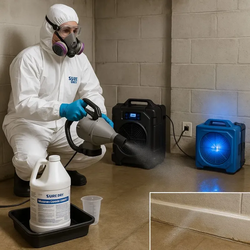 Sanitization and Odor Removal process in Fredericksburg, VA